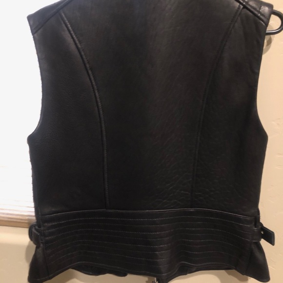 Victoria’s Secret Faux Leather Vest. Size Small. - Picture 2 of 4